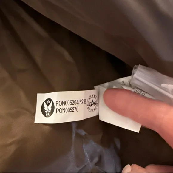 Alpha Industries Brown and Cream Bomber Jacket - Picture 6 of 15